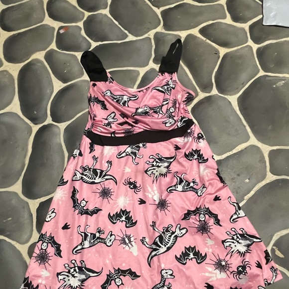 Dinosaur skeletons Halloween dress xl - Picture 5 of 10